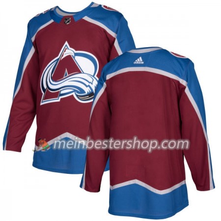 Colorado Avalanche Blank Adidas 2017-2018 Burgundy Trikot Authentic - Herren